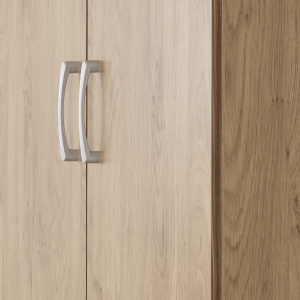 Image: 7134 - Charles 2 Door Wardrobe - Oak